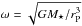 \hbox{$\omega = \sqrt{GM_\star / r_{\rm P}^3}$}