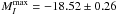 \hbox{$M^{\rm max}_{I}=-18.52\pm0.26$}
