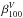 \hbox{$\beta_{100}^{V}$}