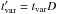 \hbox{$t'_{\rm var}=t_{\rm var}D$}