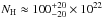 \hbox{$N_{\rm H}\approx 100^{+20}_{-20}\times10^{22}$}