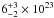 \hbox{$\rm 6^{+3}_{-2}\times 10^{23}$}