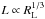 \hbox{$L \propto R_{\rm L}^{1/3}$}