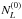 \hbox{$N^{(0)}_L$}