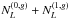\hbox{$ N^{(0,g)}_L+ N^{(1,g)}_L$}
