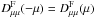 \hbox{$D_{\mu \mu }^{\rm F}(-\mu)=D_{\mu \mu }^{\rm F}(\mu)$}