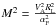 \hbox{$M^{2}=\frac{V_{\rm A}^{2}R_{\rm L}^{2}}{\alpha_{\rm F}^{2}}$}