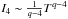 \hbox{$I_{4}\sim\frac{1}{q-4}T^{q-4}$}