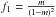 \hbox{$f_{1}=\frac{m}{(1-m)^{2}}$}