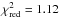 \hbox{$\chi_\mathrm{red}^2=1.12$}