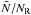 \hbox{$\bar N/N_{\rm R}$}