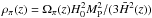 \hbox{$\rho_\pi(z)=\Omega_\pi(z)H_0^2M_{\rm P}^2/(3\bar H^2(z))$}