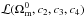 \hbox{$\mathcal{L}(\Omega_{\rm m}^0,c_2, c_3, c_4)$}