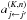 \hbox{$a^{(K,n)}_{j\leftarrow j'}$}