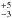\hbox{$^{+5}_{-3}$}