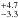 \hbox{$^{+4.7}_{-3.3}$}
