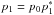 \hbox{$p_1=p_{0}p_{1}^{*}$}