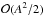 \hbox{$\mathcal{O}(A^{2}/2)$}