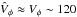 \hbox{$\hat V_\phi \approx V_\phi \sim 120$}