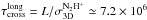 \hbox{$\tau_{\rm cross}^{\rm long}=L/\sigma_{\rm 3D}^{\rm N_2H^+}\simeq7.2\times10^6$}
