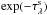 \hbox{$\exp (- \tau_\lambda^{\rm s})$}