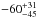 \hbox{$-60 ^{+31} _{-45}$}