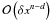 \hbox{$\mathcal{O}\left(\delta x^{n-d}\right)$}