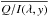 \hbox{$\overline{{Q/I}(\lambda,y)}$}