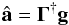 \appendix \setcounter{section}{1} \begin{eqnarray} \label{eq: DM commands} \bfahat = {\bf\Gamma}^{\dagger} \bfg \end{eqnarray}