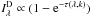 \hbox{$I^{\rm D}_\lambda \propto (1-{\rm e}^{-\tau(\lambda,k)})$}