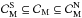 \hbox{$\mathcal{C}_{\rm M}^{\rm S}\subseteq\mathcal{C}_{\rm M} \subseteq\mathcal{C}_{\rm M}^{\rm N}$}