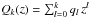 \hbox{$Q_k(z)=\sum_{l=0}^k q_l\, z^l$}