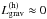 \hbox{$L_{\mathrm{grav}}^{(\mathrm{h})}\approx 0$}
