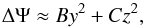 \appendix \setcounter{section}{1} \begin{equation} \Delta\Psi\approx By^2+Cz^2, \label{DeltaPsi} \end{equation}