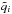 \hbox{$\tilde{q}_{i}$}