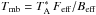 \hbox{$T_{\rm mb} = T_{\rm A}^*\, F_{\rm eff}/ B_{\rm eff}$}