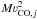\hbox{$M\varv_{{\rm CO},j}^2$}