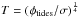 \hbox{$T=(\phi_{\textrm{tides}}/\sigma)^\frac{1}{4}$}