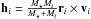 \hbox{${\vec h_i} = \frac{\Ms\Mi}{\Ms+\Mi}{\vec r}_i\times {\vec v}_i$}