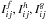 \hbox{$I^f_{ij}, I^h_{ij}, I^g_{ij}$}