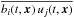 \hbox{$\overline{b_i(t,{\bm x}) \, u_{j}(t,{\bm x})}$}