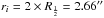 \hbox{$r_{i}=2\times R_{\frac{1}{2}}=2.66\arcsec$}
