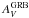 \hbox{$A^{\mathrm{GRB}}_{V}$}