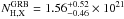 \hbox{$N^{\rm GRB}_{\rm H,X}=1.56^{+0.52}_{-0.46}\times10^{21}$}