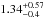 \hbox{$1.34^{+0.57}_{-0.4}$}