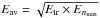 \hbox{$E_{\rm av} = \sqrt{E_{\rm tr} \times E_{n_{\rm max}}}$}