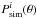 \hbox{$P^i_\mathrm{sim}(\theta)$}
