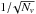 \hbox{$1/\!\sqrt{N_v}$}
