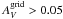 \hbox{$A_V^{\rm grid}>0.05$}