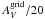\hbox{$A_V^{\rm grid}/20$}